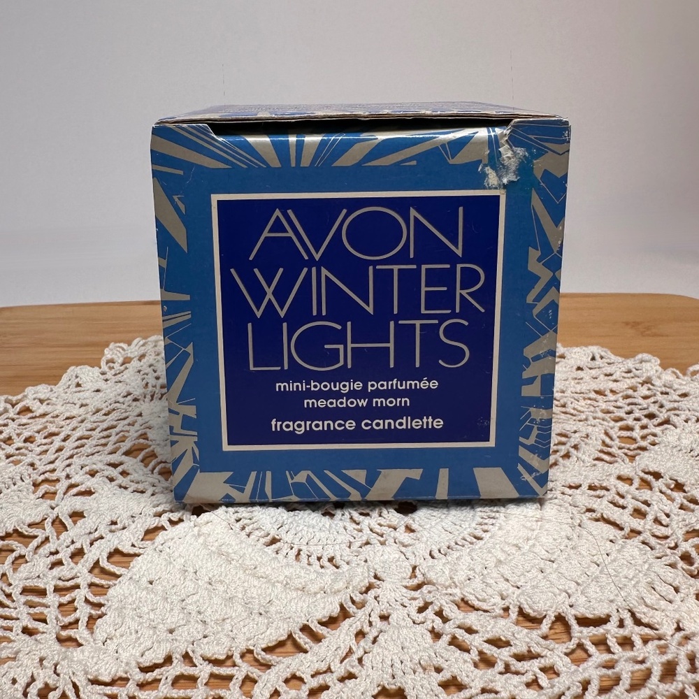 ✨ 5 for $25 DEAL! ✨ Avon Winter Lights Mini Fragrance Candle – Meadow Morn – NIB